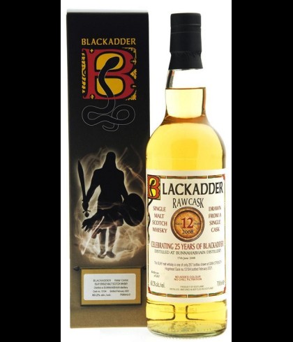 Fles Raw Cask Bunnahabhain 2008 12 Years Old, single malt whisky, op voorraad bij slijterij t Bockje in Bathmen