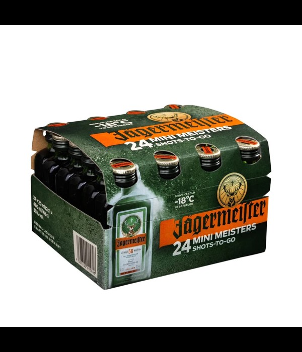 Jagermeister mini 2cl. doos 24 stuks bij t Bockje in Bathmen