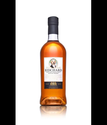 Fles Ridchard Lowland Single Malt Whisky, whisky, bij slijterij t Bockje in Bathmen