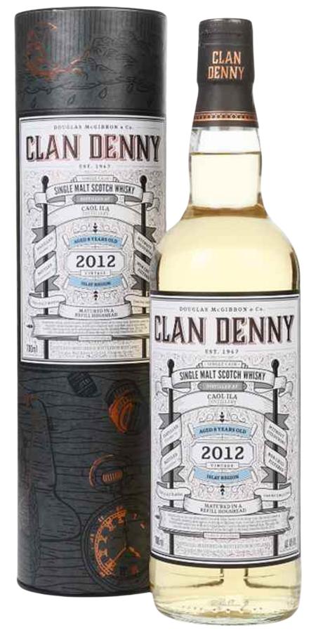 Fles Clan Denny Caol Ila 2012, single malt whisky, op voorraad bij slijterij t Bockje in Bathmen
