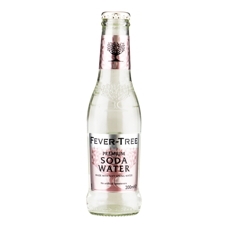 Fles Fever tree Soda water van Fever Tree, bij slijterij ’t Bockje in Bathmen