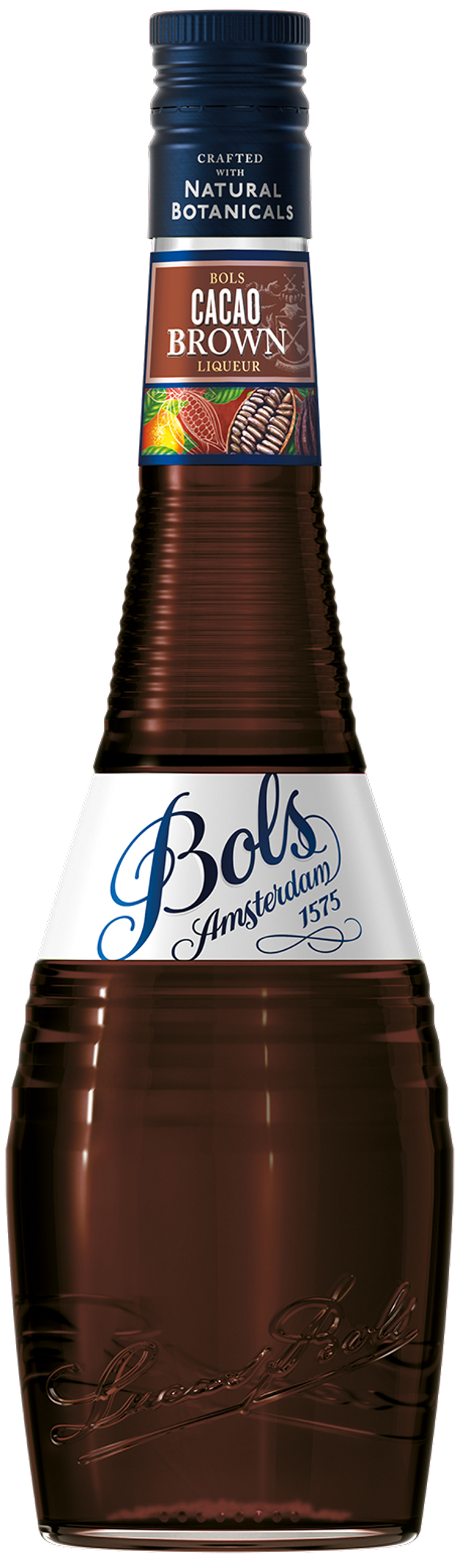 Likeur Bols Creme de Cacao Bruin van Bols, bij slijterij ’t Bockje in Bathmen