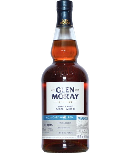 Fles Glen Moray 2015 Warehouse 1, single malt whisky, op voorraad bij slijterij t Bockje in Bathmen