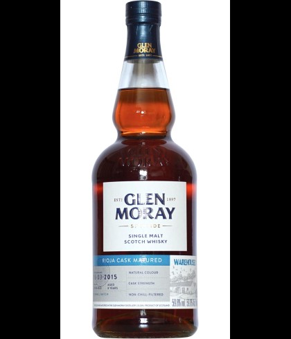 Fles Glen Moray 2015 Warehouse 1, single malt whisky, op voorraad bij slijterij t Bockje in Bathmen