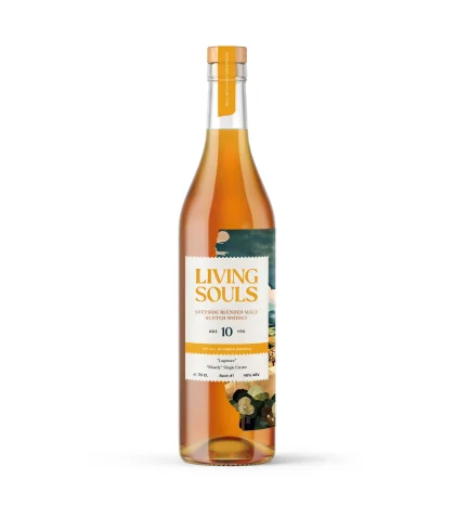 Fles whisky van bottelaar Living Souls, op voorraad bij slijterij t Bockje in Bathmen