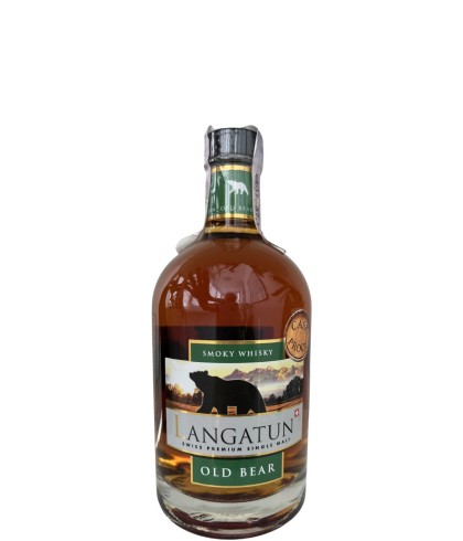 Fles Zwitserse whisky van Langatun, op voorraad bij slijterij t Bockje in Bathmen