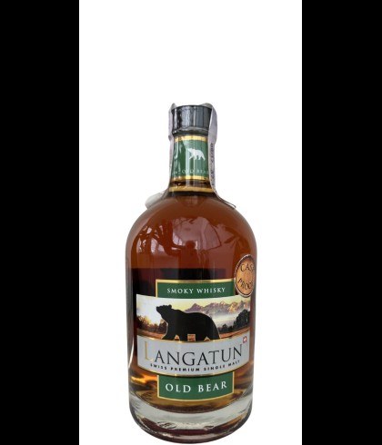 Fles Zwitserse whisky van Langatun, op voorraad bij slijterij t Bockje in Bathmen