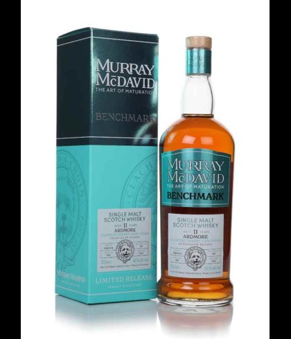 Fles Murray McDavid Ardmore 11 Years Old 2011, geturfde Highland single malt van de Ardmore-distilleerderij, op voorraad bij slijterij t Bockje in Bathmen