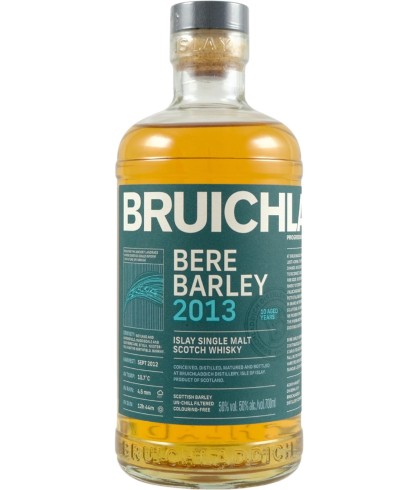 Fles Bruichladdich Bere Barley 2013, whisky, bij slijterij t Bockje in Bathmen
