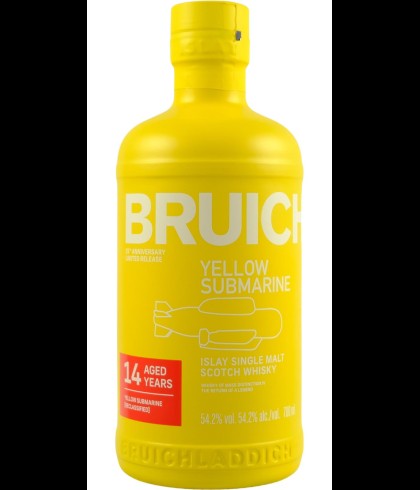 Fles Bruichladdich 14 Years Old Yellow Submarine [Reclassified], Islay single malt whisky, op voorraad bij slijterij t Bockje in Bathmen