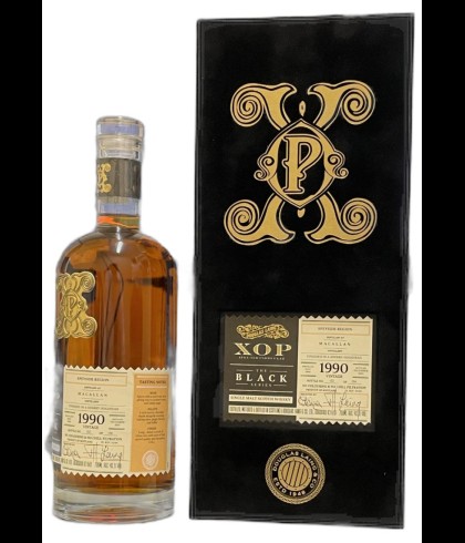 Fles The Macallan XOP Black 31 Years Old 1990, Schotse whisky uit de XOP-reeks van Douglas Laing, op voorraad bij slijterij t Bockje in Bathmen