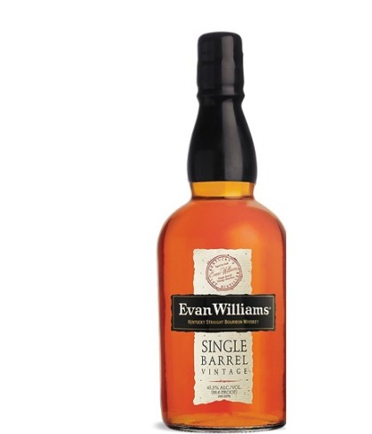 Fles Evan William Single Barrel, whisky, op voorraad bij slijterij ’t Bockje in Bathmen
