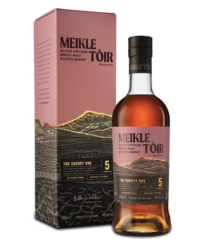 Fles Meikle Toir 5 Years Old The Sherry One, whisky, bij slijterij t Bockje in Bathmen