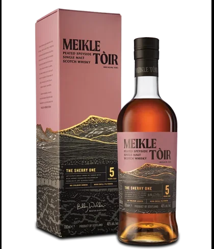 Fles Meikle Toir 5 Years Old The Sherry One, whisky, bij slijterij t Bockje in Bathmen
