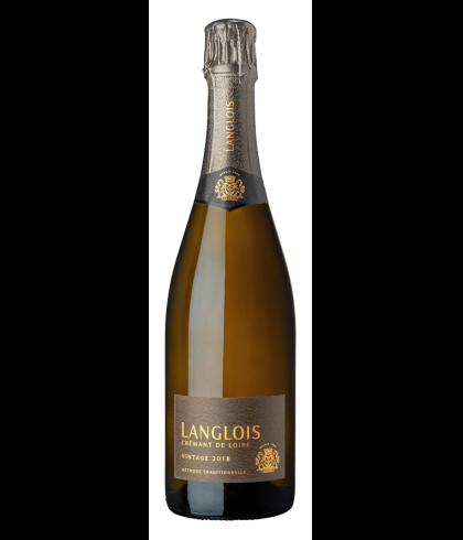 Fles Langlois Brut Vintage Crémant de Loire, wijn op voorraad bij slijterij t Bockje in Bathmen