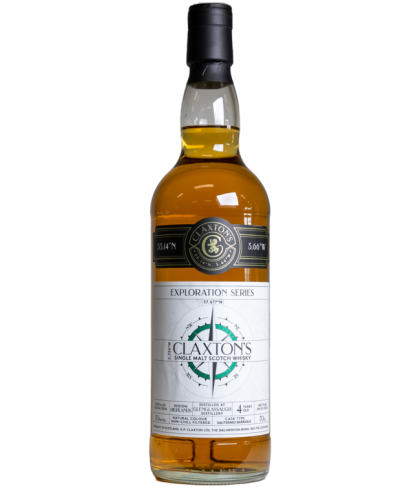 Fles Claxton’s Exploration Glenglassaugh 4Y 2018, single malt whisky, op voorraad bij slijterij t Bockje in Bathmen