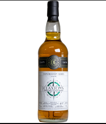 Fles Claxton&rsquo;s Exploration Glenglassaugh 4Y 2018, single malt whisky, op voorraad bij slijterij t Bockje in Bathmen