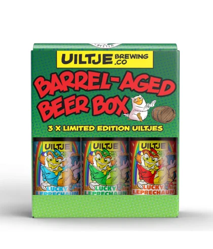 Geschenk Uiltje Brewing Lucky Leprechaun 3-pack Limited Edition van Uiltje, bij slijterij ’t Bockje in Bathmen