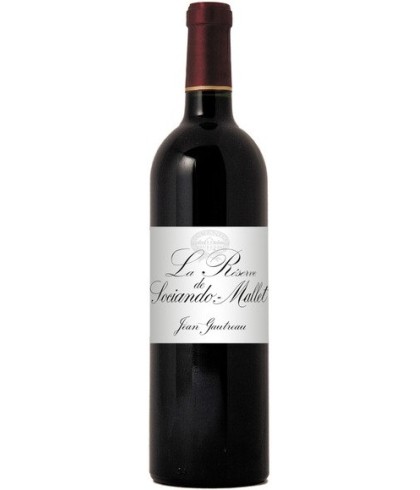 Fles La Reserve de Sociando Mallet Haut-Médoc 2013, wijn op voorraad bij slijterij t Bockje in Bathmen