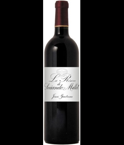 Fles La Reserve de Sociando Mallet Haut-Médoc 2013, wijn op voorraad bij slijterij t Bockje in Bathmen