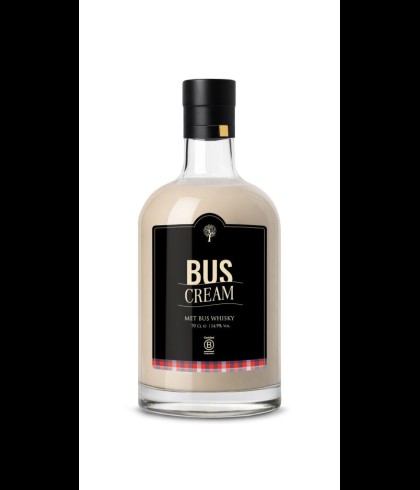 Fles BUS Cream Whisky, whisky, op voorraad bij slijterij ’t Bockje in Bathmen