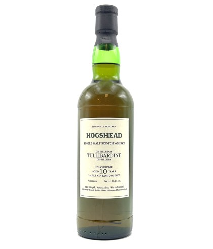 Fles Hogshead Tullibardine 2015 10 Years Old, Schotse single malt whisky uit Blackford, op voorraad bij slijterij ’t Bockje in Bathmen