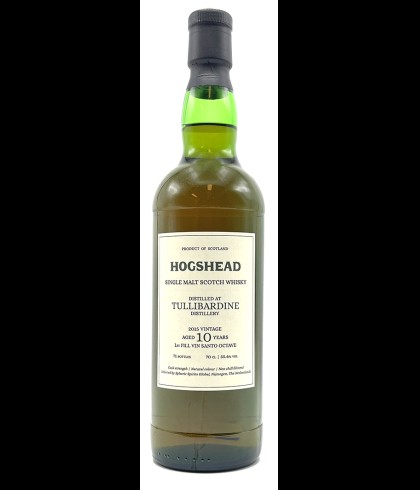 Fles Hogshead Tullibardine 2015 10 Years Old, Schotse single malt whisky uit Blackford, op voorraad bij slijterij t Bockje in Bathmen