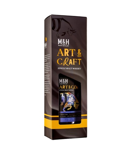Fles M&H Art & Craft Barley Wine Craft Beer Cask, whisky, op voorraad bij slijterij ’t Bockje in Bathmen