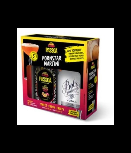 Geschenk Passoã Pornstar Martini Cocktailpakket, bij slijterij ’t Bockje in Bathmen