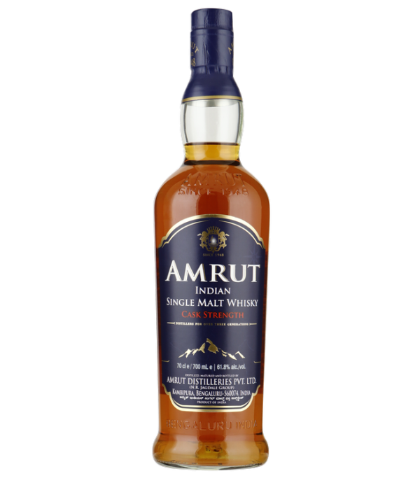 Amrut Single Malt Cask Strength India Whisky bij t Bockje in Bathmen