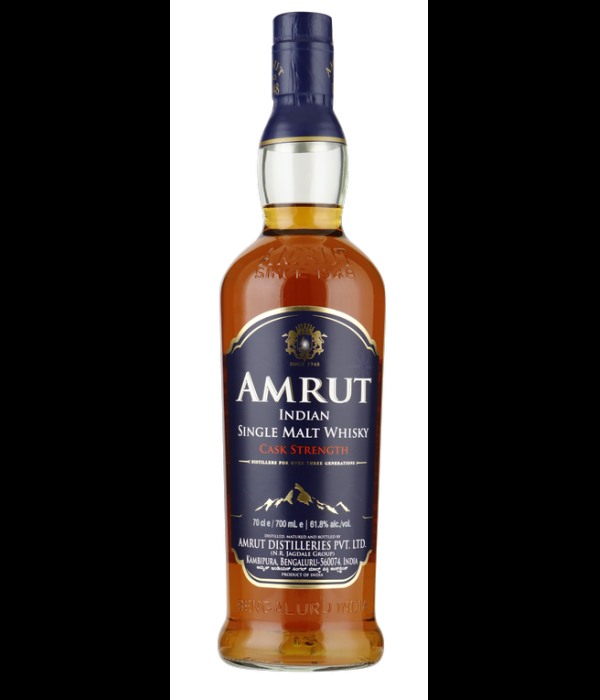 Amrut Single Malt Cask Strength India Whisky bij t Bockje in Bathmen