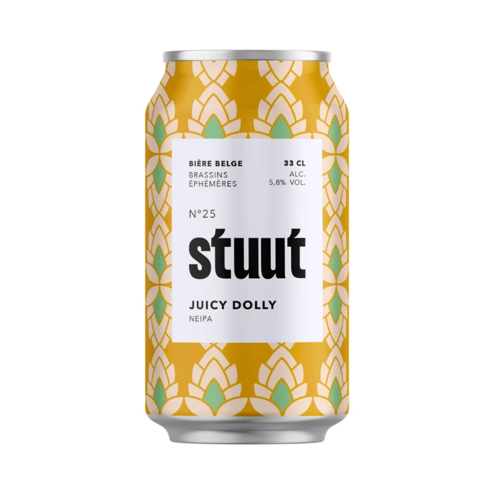 Fles Caulier Stuut N25 Juicy Dolly NEIPA, bier van Brasserie Caulier, op voorraad bij slijterij t Bockje in Bathmen