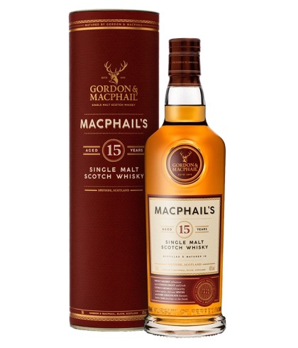 Fles Gordon & MacPhail’s 15 Years Old, single malt whisky, op voorraad bij slijterij t Bockje in Bathmen