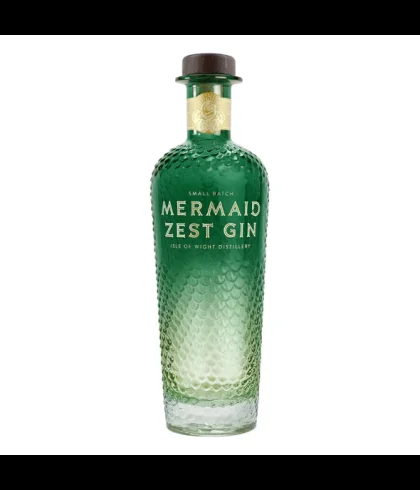 Fles Mermaid Zest Gin, gin, op voorraad bij slijterij t Bockje in Bathmen