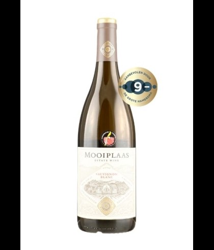 Fles Mooiplaas Classic Sauvignon Blanc, wijn, op voorraad bij slijterij t Bockje in Bathmen