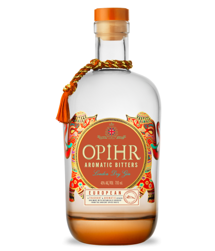 Fles Opihr Aromatic Bitters European Edition, gin, bij slijterij t Bockje in Bathmen