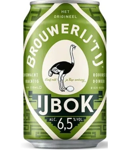 Fles Brouwerij 't IJ IJbok, bier van Brouwerij 't IJ, bij slijterij t Bockje in Bathmen
