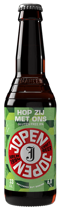 Fles Jopen Hop Zij Met Ons, bier van Jopen, op voorraad bij slijterij t Bockje in Bathmen