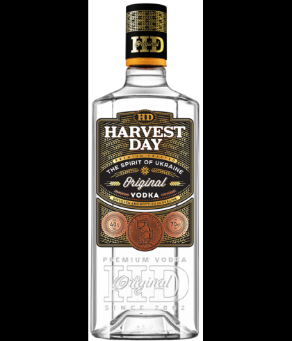 Fles Harvest Day wodka 70 cl, bij slijterij t Bockje in Bathmen