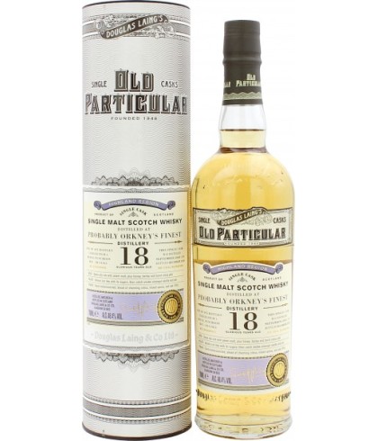 Fles Old Particular Probably Orkneys Finest, Schots enkel vat van bottelaar Old Particular, op voorraad bij slijterij t Bockje in Bathmen