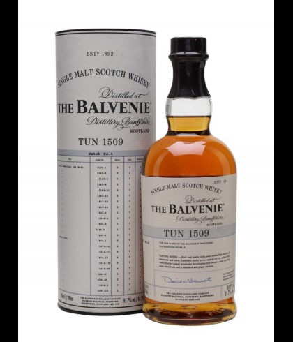 Fles The Balvenie Tun 1509 Batch 8, single malt whisky, op voorraad bij slijterij t Bockje in Bathmen