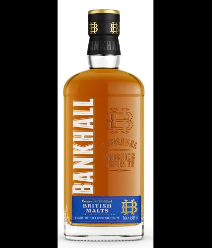 Fles Bankhall Blended British Malts, whisky, op voorraad bij slijterij ’t Bockje in Bathmen