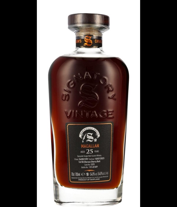 Signatory Vintage Macallan 25 Years Old 1997 #12/3 bij t Bockje in Bathmen