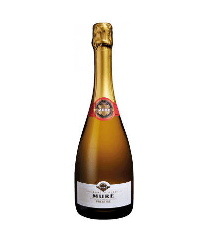 Fles Crémant D'alsace Mure Prestige, wijn op voorraad bij slijterij t Bockje in Bathmen