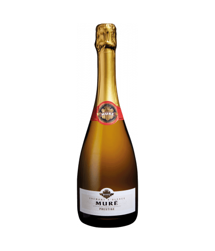 Fles Crémant D'alsace Mure Prestige, wijn op voorraad bij slijterij t Bockje in Bathmen