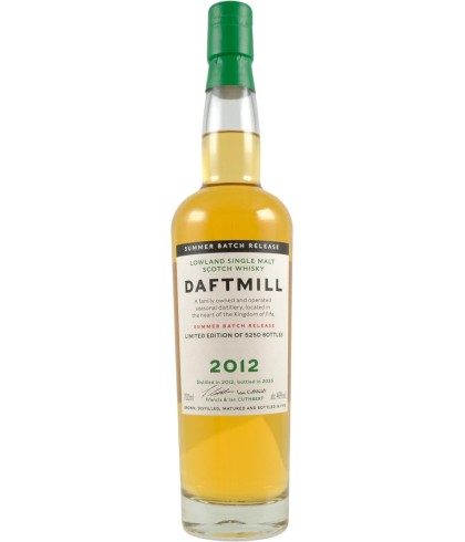 Fles Daftmill 2012 Summer Batch Release, single malt whisky, op voorraad bij slijterij t Bockje in Bathmen