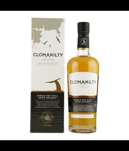 Fles Clonakilty Single Pot Still, single malt whisky, op voorraad bij slijterij t Bockje in Bathmen