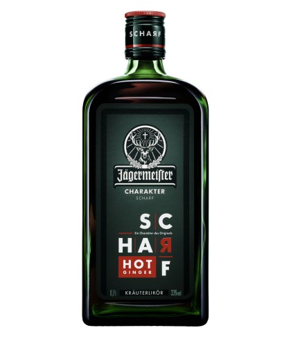Jägermeister Scharf Hot Ginger, bij slijterij t Bockje in Bathmen
