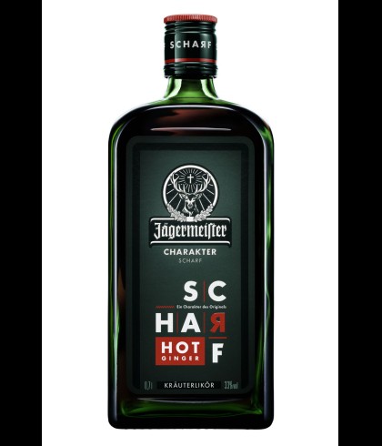 Jägermeister Scharf Hot Ginger, bij slijterij t Bockje in Bathmen