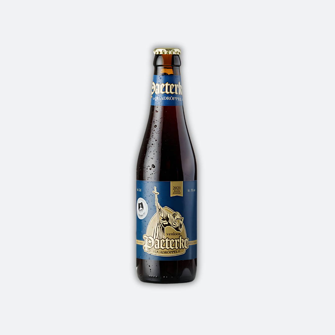 Fles Paeterke Quadröppel, bier van Paeterke, op voorraad bij slijterij ’t Bockje in Bathmen